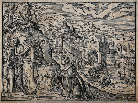 Christ_healing_a_leper._Woodcut_by_an_unidentified_cutter,_1_Wellcome_V0034892